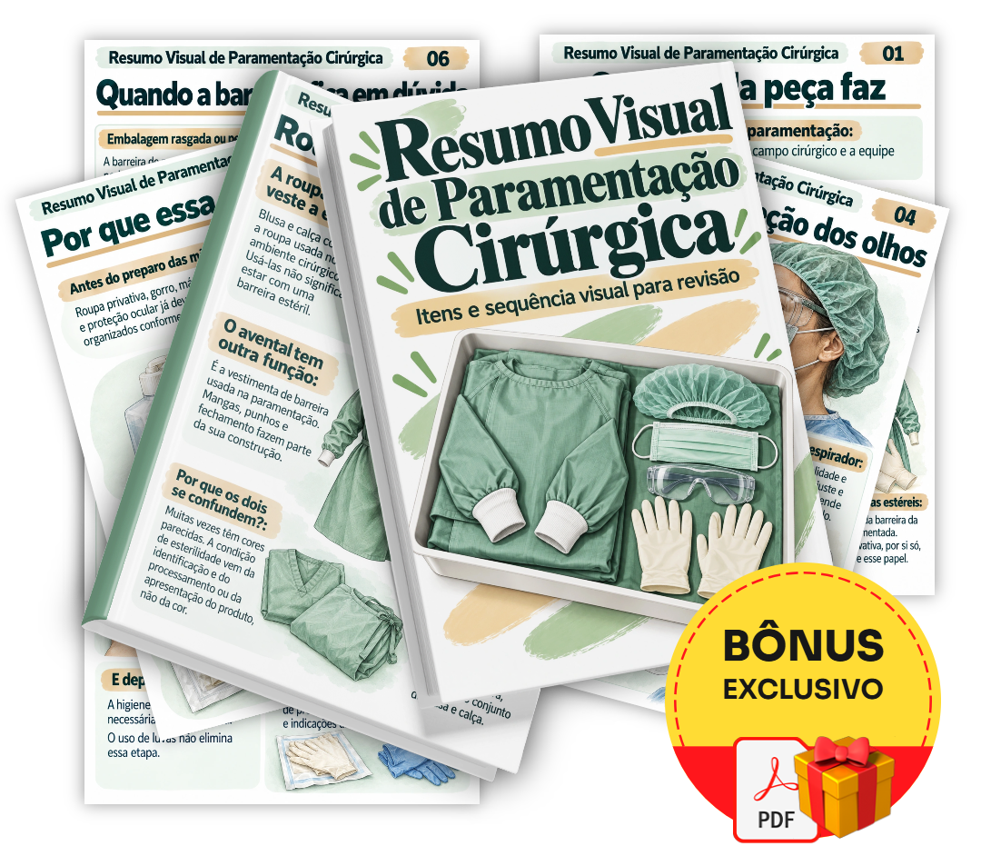 Resumo Visual de Paramentação Cirúrgica